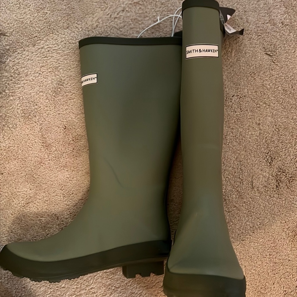 Olive green rain sleekers
